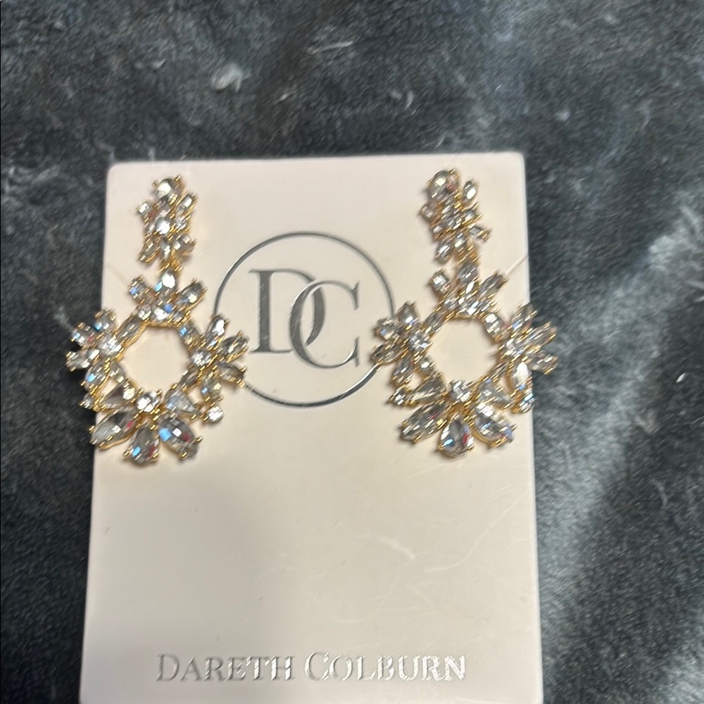Gold Crystal Earrings